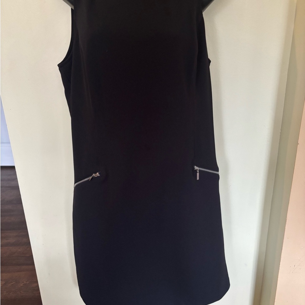 Elegant Black Sleeveless Dress NWT L